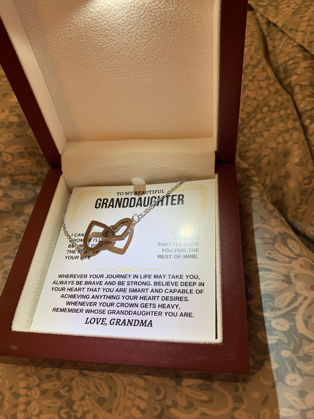 Customer photo review of [ALMOST SOLD OUT] To My Granddaughter - Love Grandma - Beautiful Gift Set - SS117GM