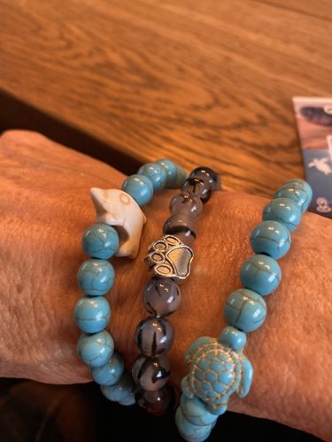 Customer photo review of "Turtle" tracking bracelet