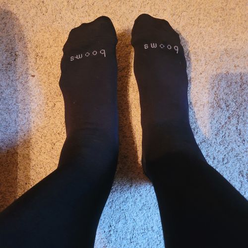 Customer photo review of Knee-High Compression - Black