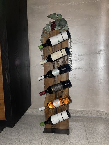 Customer photo review of Weinregal Weinständer Holz massiv XILON 100 cm