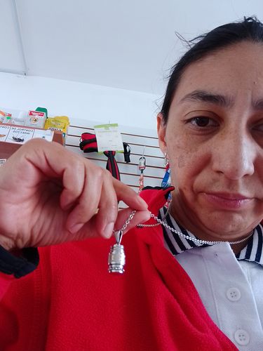Customer photo review of Collar Chakras - Acero Inox.