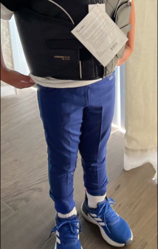 Customer photo review of HR Farm Riding Tights Junior Knee Patch Schooling Tights