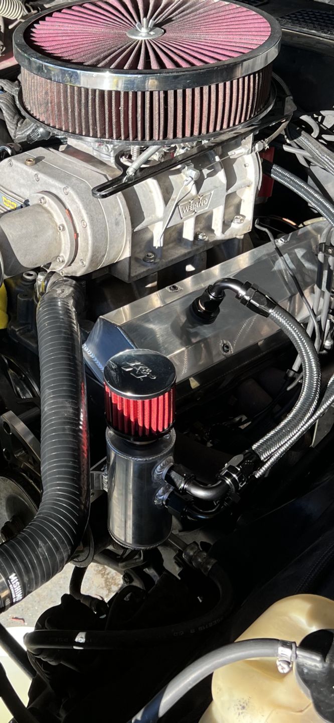 Customer photo review of SBC 10AN Valve Cover Adapter Fittings for Push-In Grommet (Pair) 34-00031