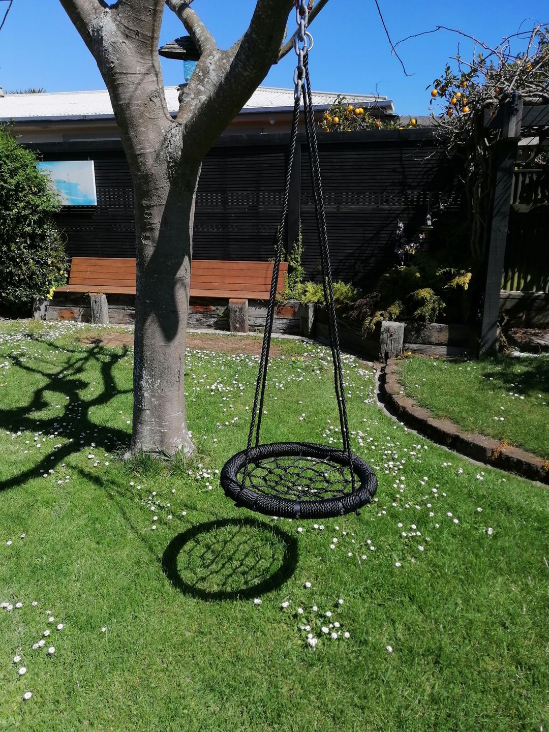 Customer photo review of Outdoor Spider Web Swing - 60cm