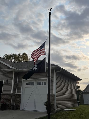 Customer photo review of POW MIA Flag - Premium Quality Outdoor Nylon - Double Sided