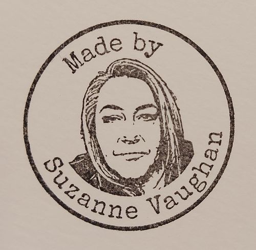 Customer photo review of Wooden Handle Face Stamp