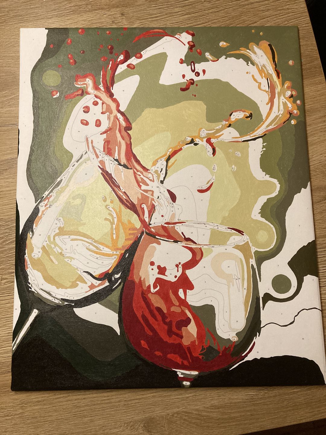 Customer photo review of Malen nach Zahlen - Weingläser