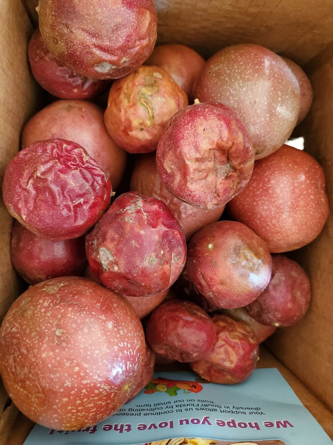 Customer photo review of Purple/Pink Passionfruit (Lilikoi) Box