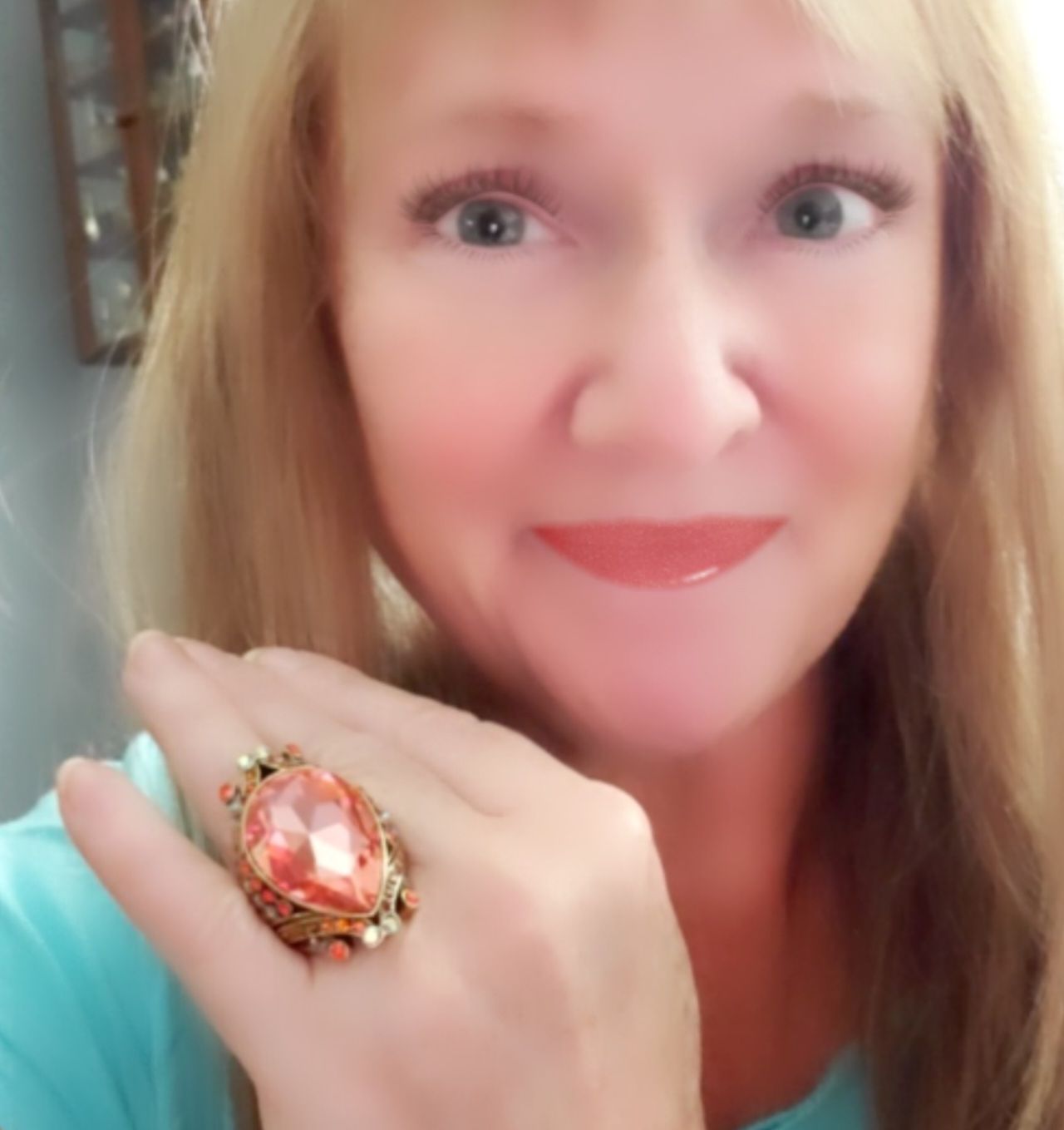 Customer photo review of HEIDI DAUS®"Make Some Waves" Crystal Statement Ring