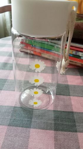 Customer photo review of Little Daisy Frosted Water Bottle