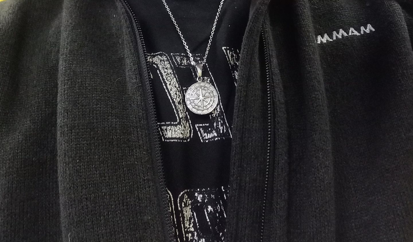 Customer photo review of "To My Son/Grandson" - Compass Pendant