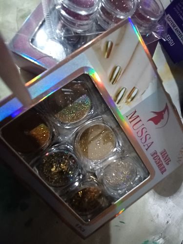 Customer photo review of Efecto Espejo Gold 6 pzas MUSSA