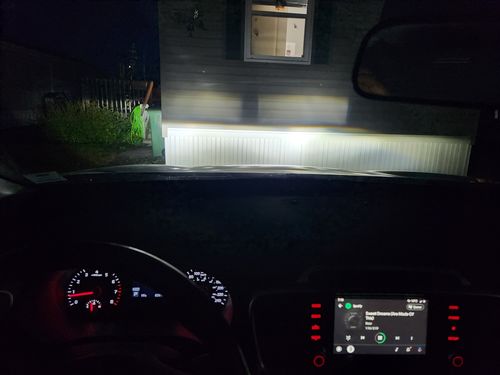 Customer photo review of Upgrade H7 LED Headlight Bulbs Extremely Brighter Conversion Kit Forward Lighting 100W 6500K for Car SUV