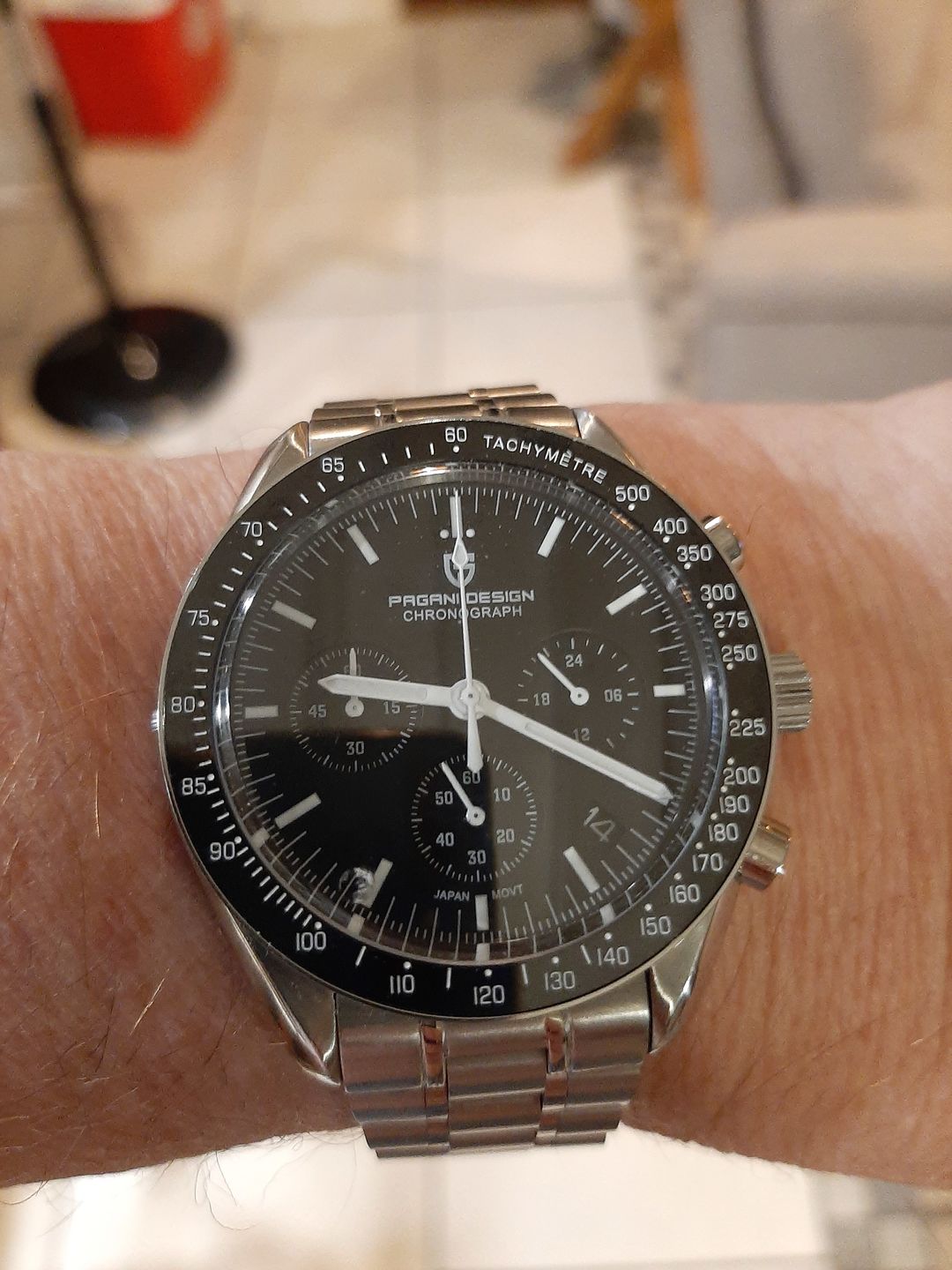 Customer photo review of Pagani Design PD-1701 "Speedmaster Moonwatch"