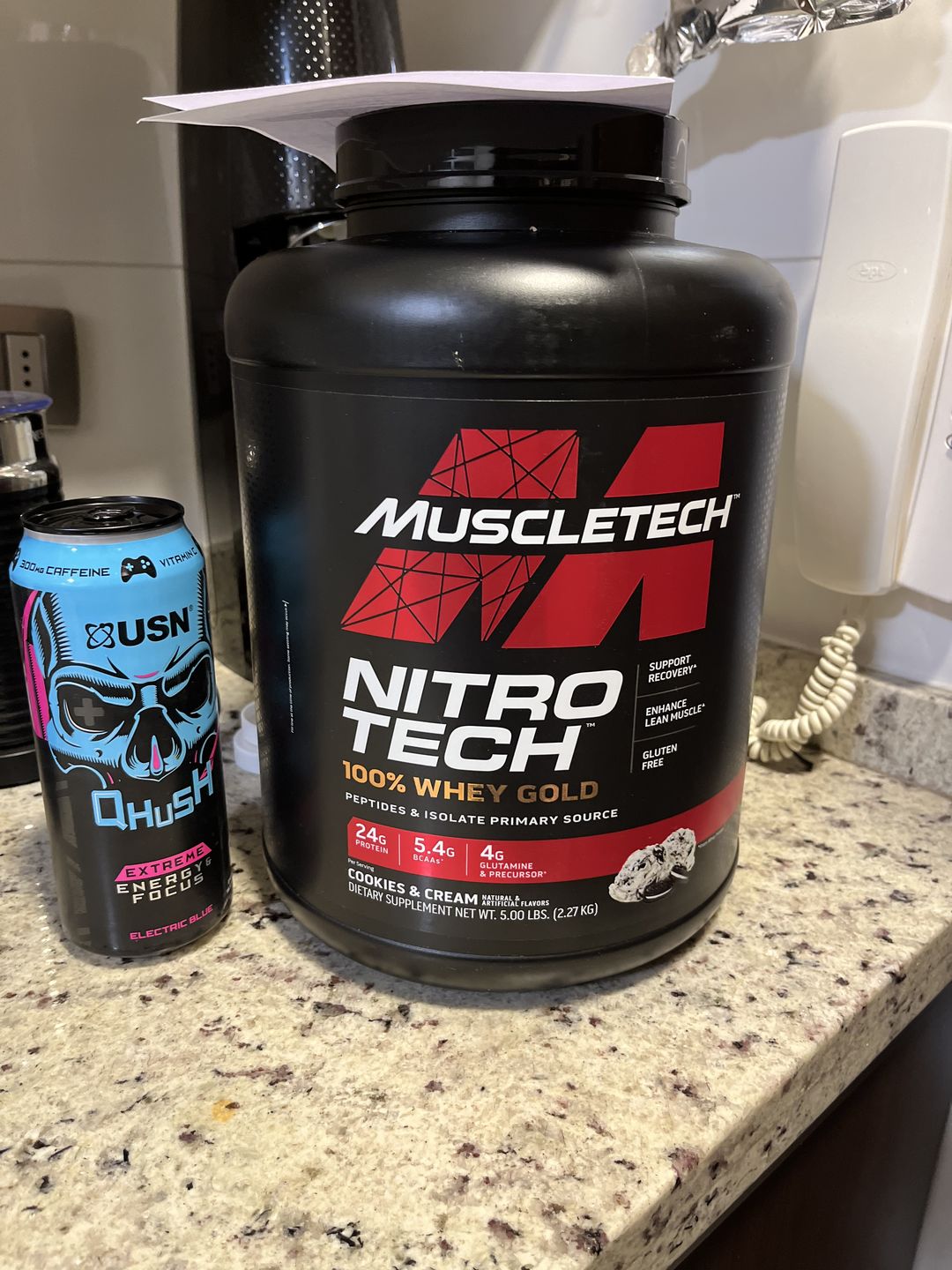 Customer photo review of Muscletech Nitro-Tech 100% Whey Gold 5 Lb