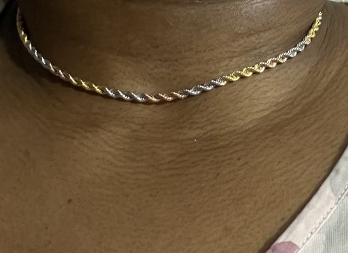 Customer photo review of 3-Tone Rope Chain 002