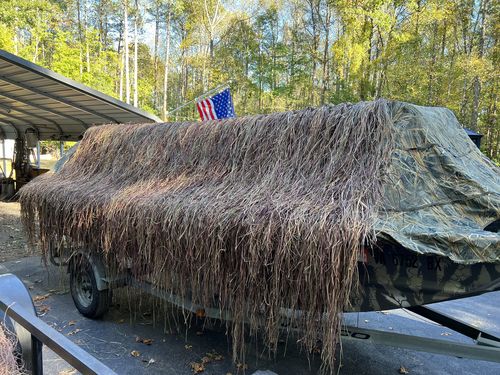 Customer photo review of Hunting Blind Raffia Grass (Pack)