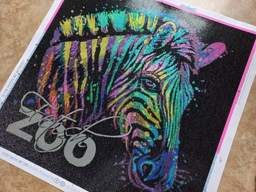 Customer photo review of Dein Wunschmotiv - als Diamond Painting  (eckige Steine)