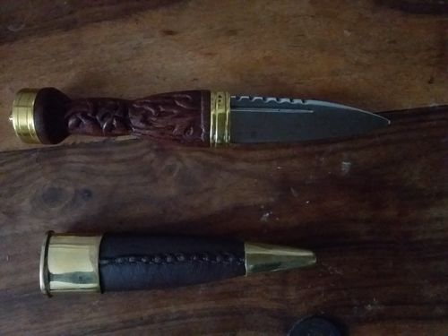 Customer photo review of Carved Sgian Dubh