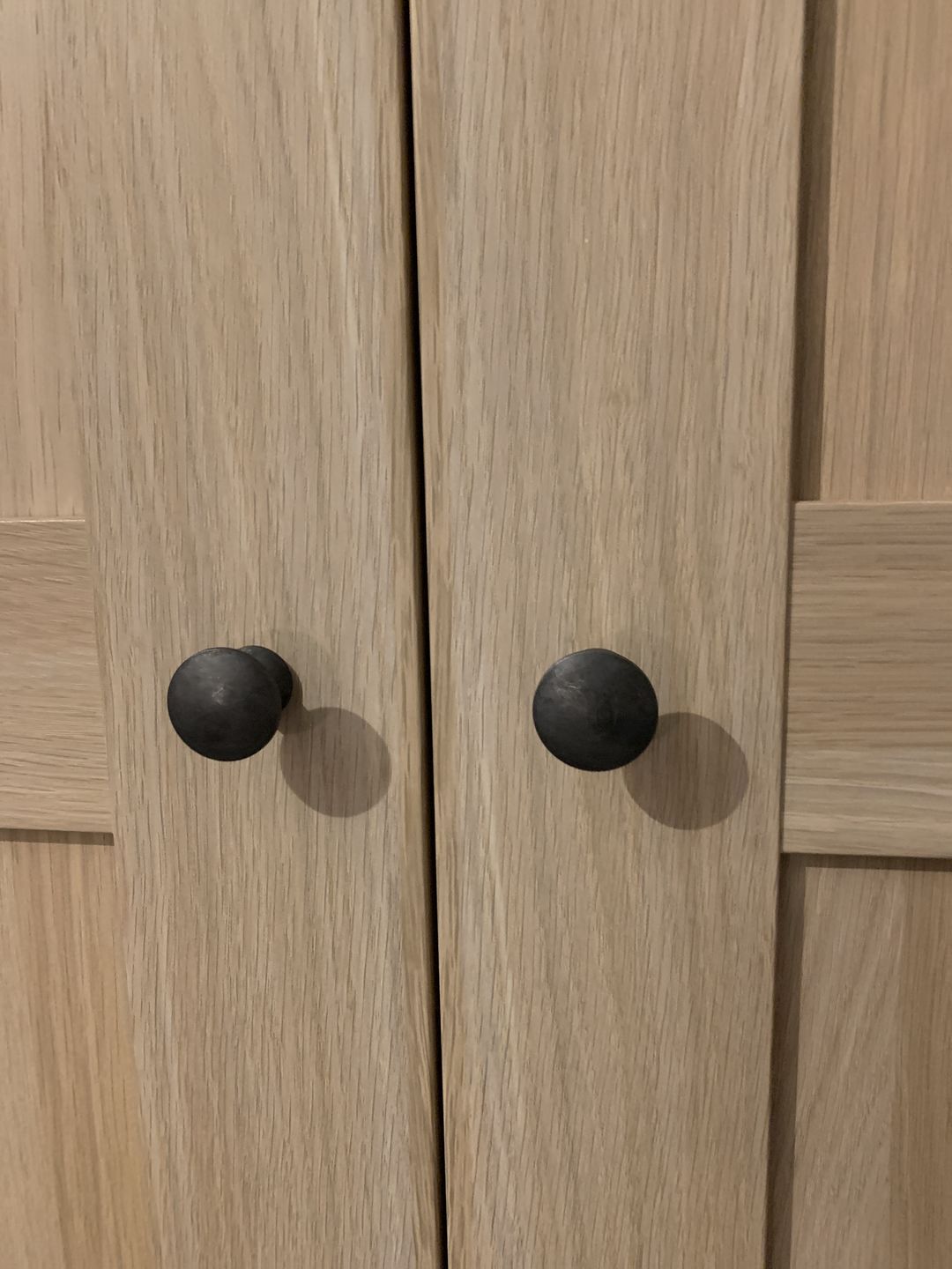 Customer photo review of Classic Cast Iron Cupboard Knob | Old Black