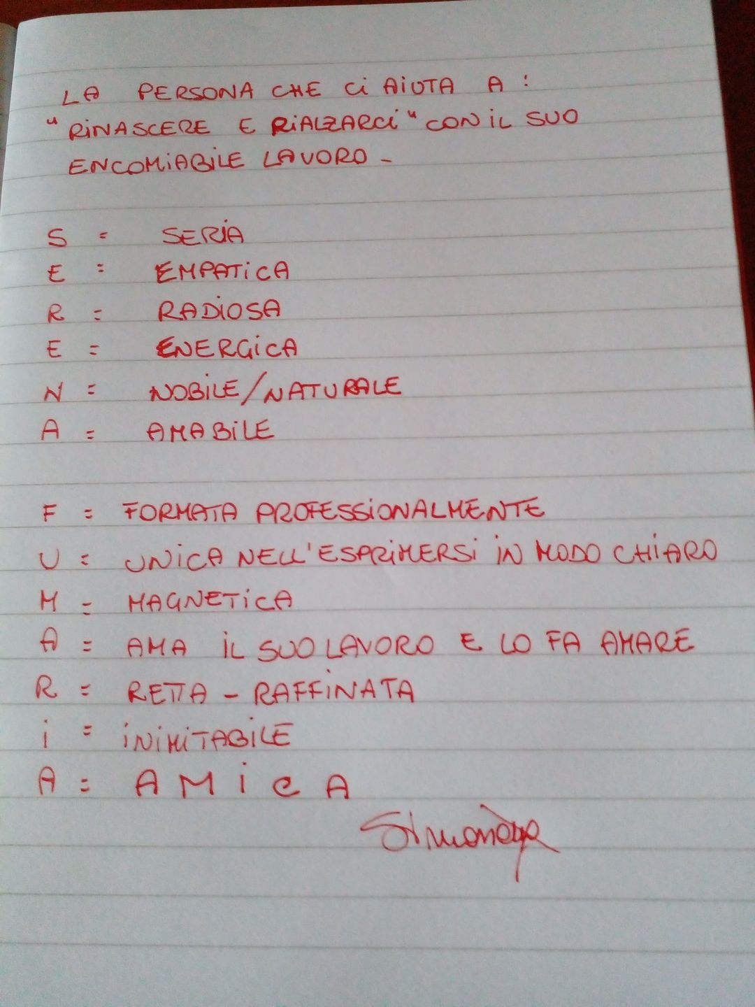 Customer photo review of PRENOTA IL TUO PRIMO APPUNTAMENTO CON SERENA