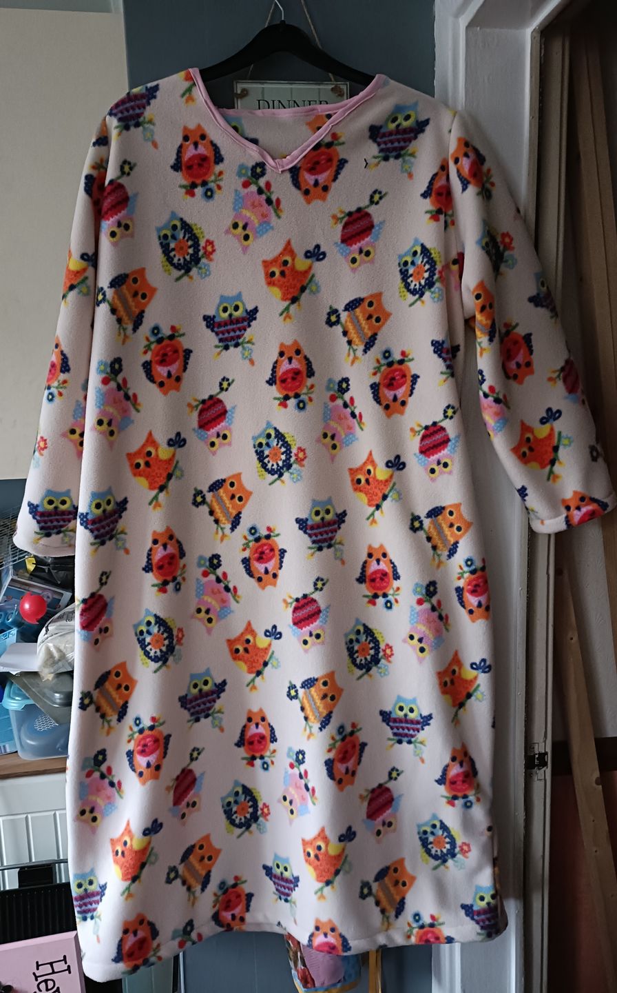 Customer photo review of Multicoloured Owls Anti Pill Polar Fleece Fabric