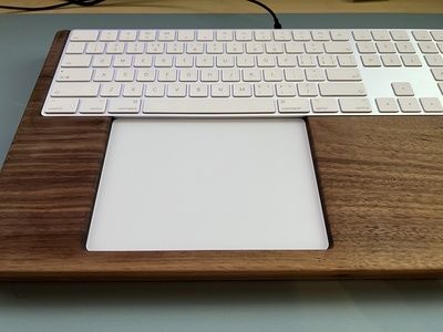 Customer photo review of Apple Magic Keyboard Tray Walnut