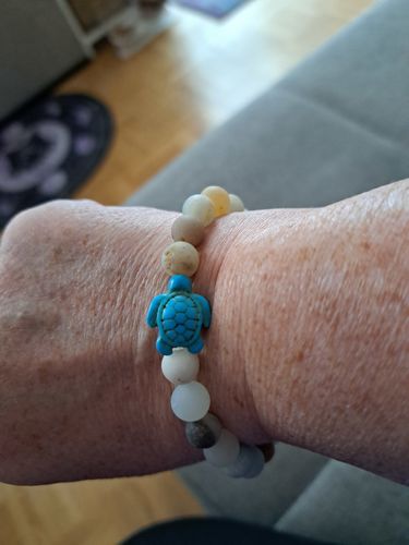 Customer photo review of "Turtle" tracking bracelet