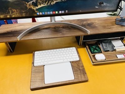 Customer photo review of Apple Magic Keyboard Tray Walnut