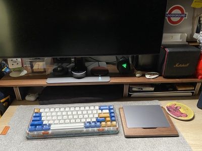 Customer photo review of Apple Magic Keyboard Tray Walnut