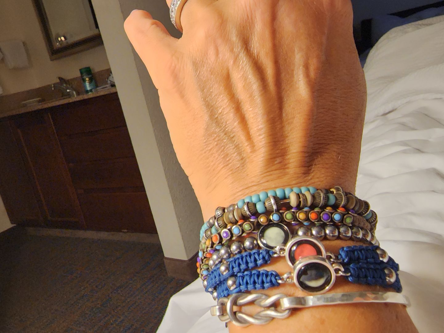 Customer photo review of Intense Amethyst Healing Bracelet