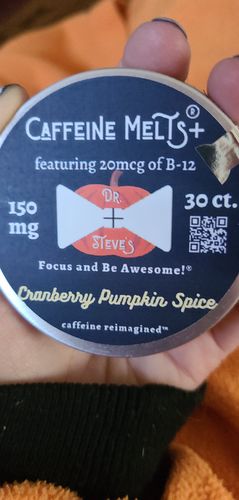 Customer photo review of Cranberry Pumpkin Spice Caffeine Melts® PLUS (150mg + 20mcg B12)