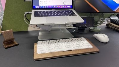 Customer photo review of Apple Magic Keyboard Tray Walnut
