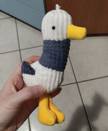 Customer photo review of Jumbo Duck Plush Keychain