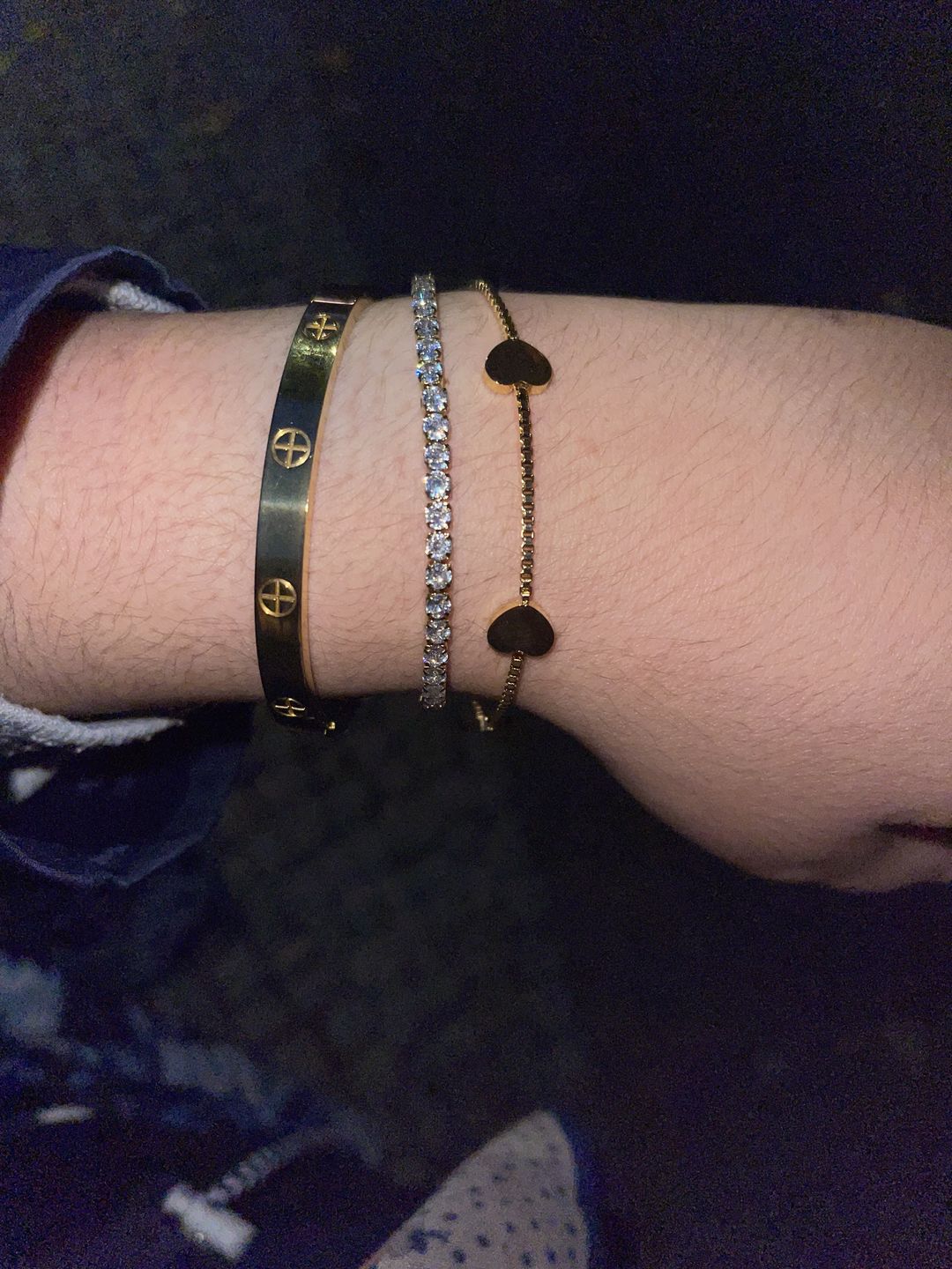 Customer photo review of Lovely Tennis Armband | 18K vergoldet
