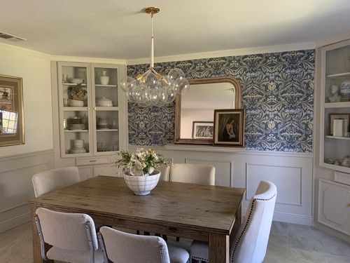 Customer photo review of Modern Clear Glass Bubble Cluster Chandelier