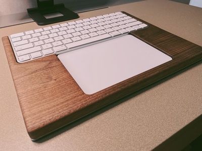 Customer photo review of Apple Magic Keyboard Tray Walnut