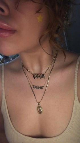 Customer photo review of Tear Necklace