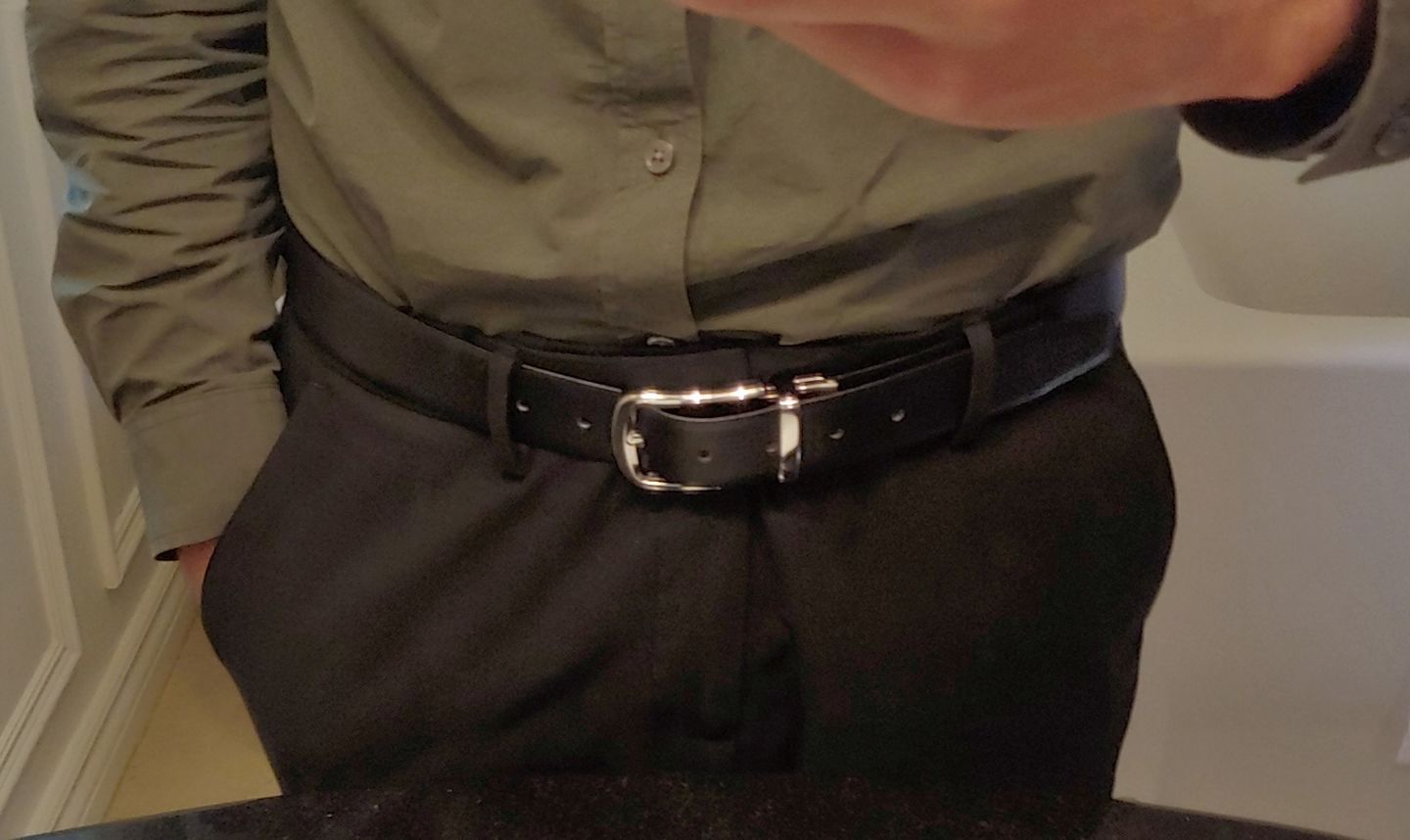 Customer photo review of The Harvey Dent Belt - Reversible Black/Brown 100% Real Leather Belt