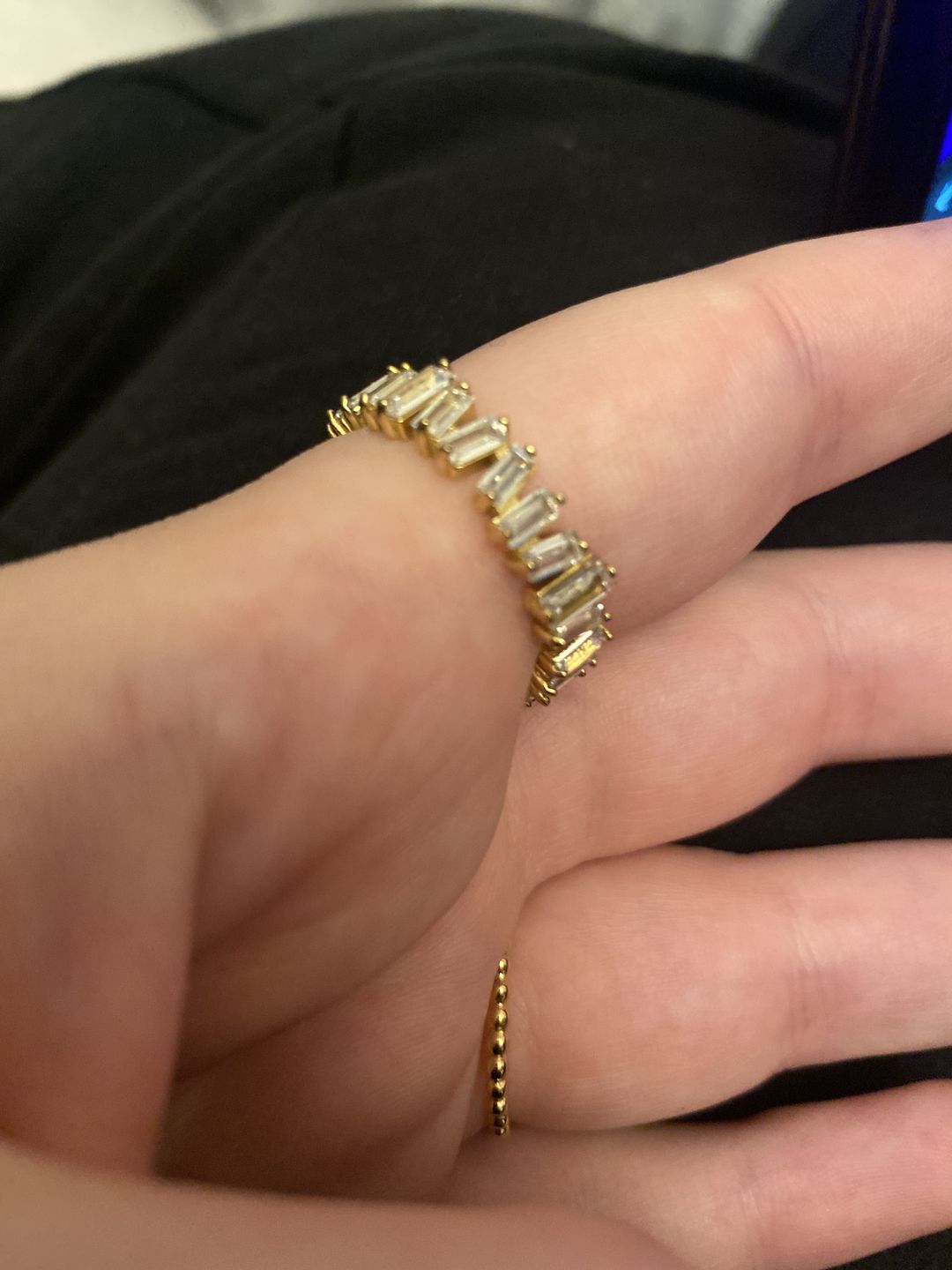 Customer photo review of Cristallo Ring | 18K vergoldet