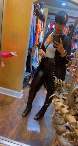 Customer photo review of Tyra 3pc Cardigan Set up to 3XL (Black)