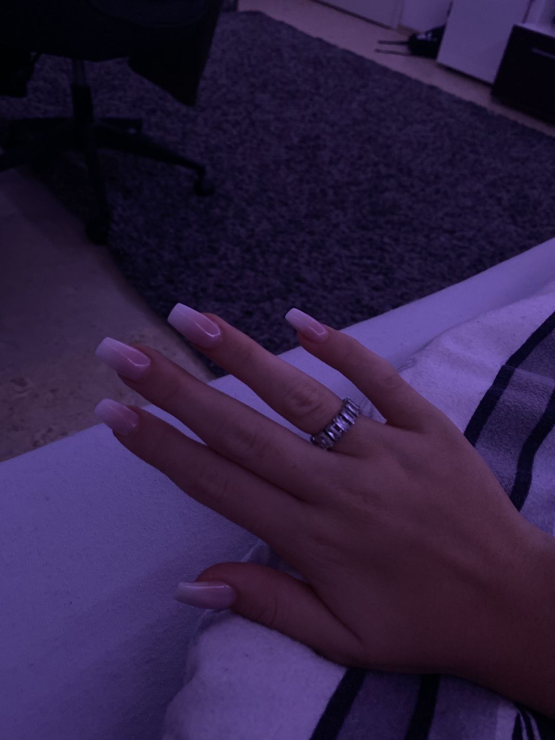 Customer photo review of Icy Baguette Ring | 18K vergoldet