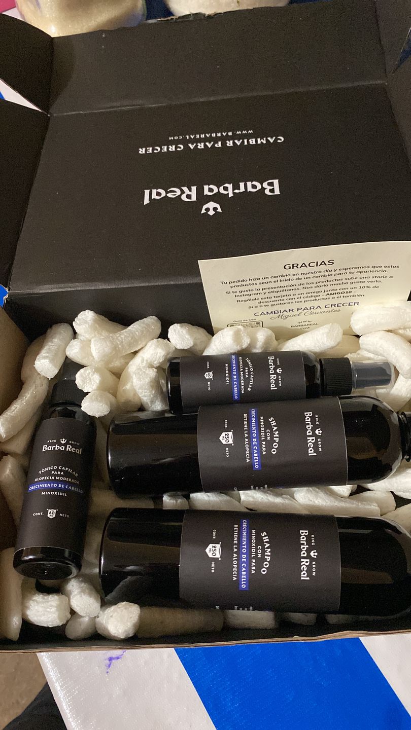 Customer photo review of Kit Adiós Alopecia
