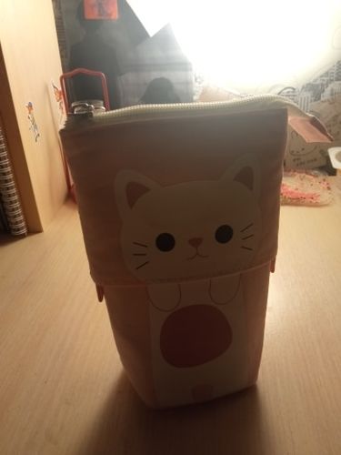 Customer photo review of Animal Friends Canvas Pencil Case