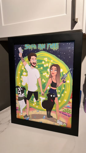 Customer photo review of 'Rick and Morty' Custom Portrait