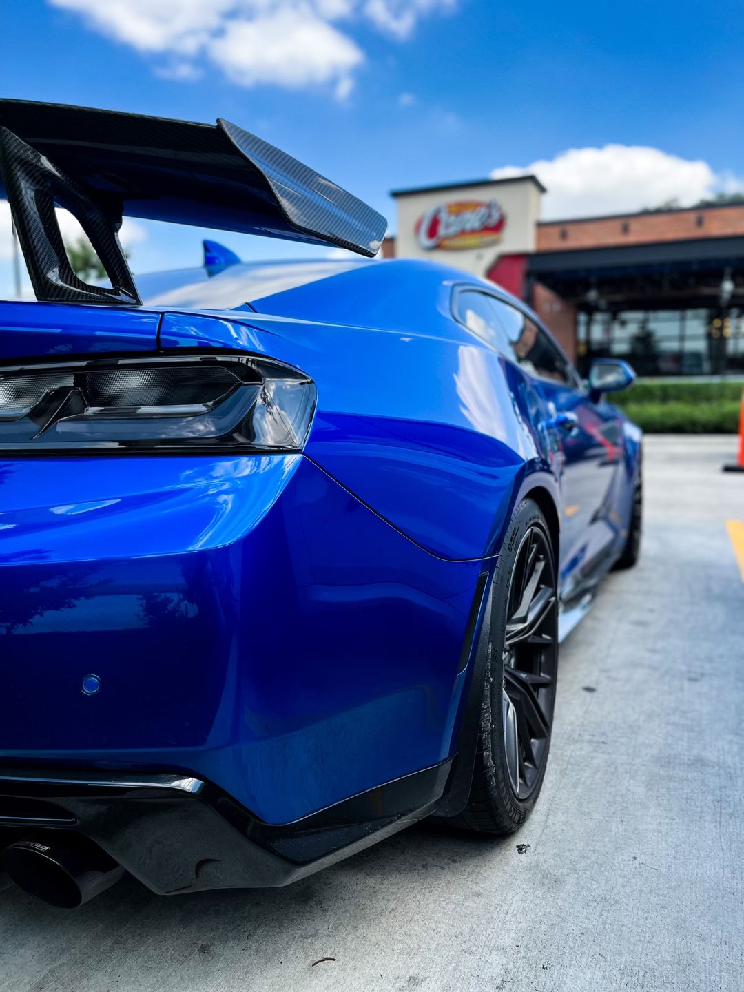 Customer photo review of PRE-ORDER 2016-2023 Chevy Camaro ZL1 1LE Full Carbon Fiber 1pc Rear Spoiler