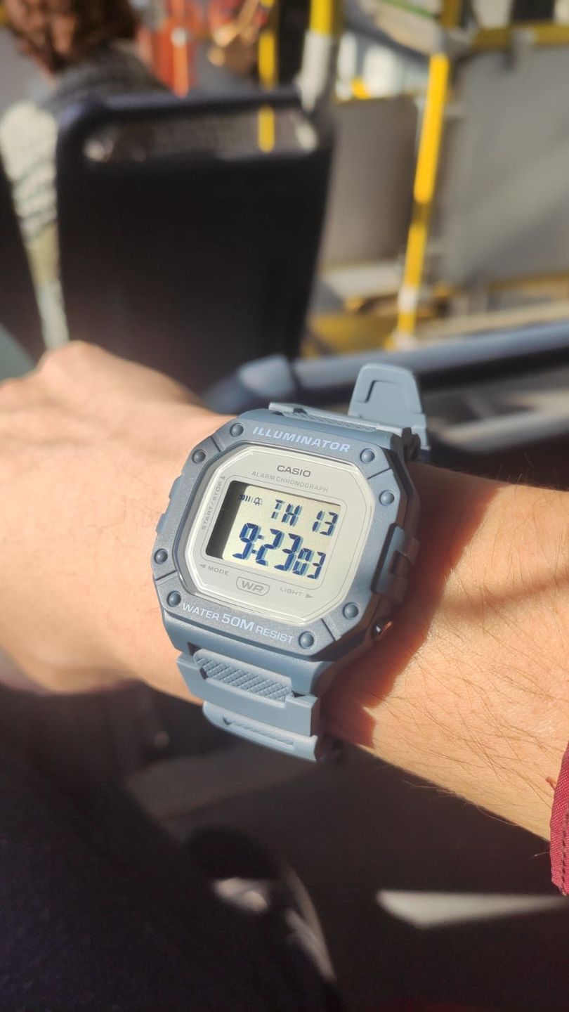 Customer photo review of Reloj Casio Vintage W-218HC-2AVDF Celeste