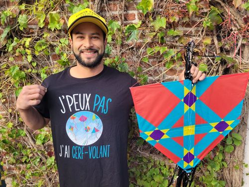 Customer photo review of T-shirt homme J'peux pas j'ai cerf-volant