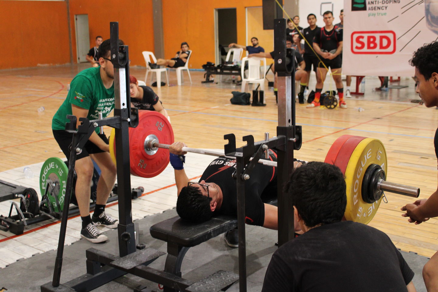 Customer photo review of Strength Shop Super Stiff Wrist Wraps - Black - IPF Approved