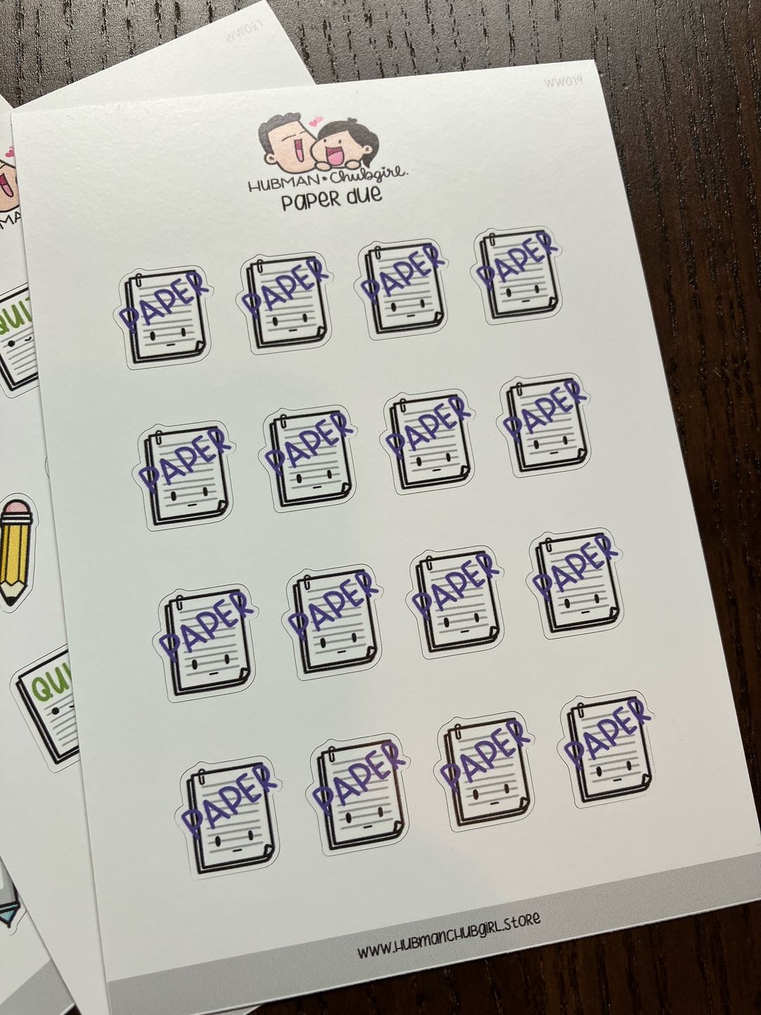 Customer photo review of Paper Due Planner Stickers